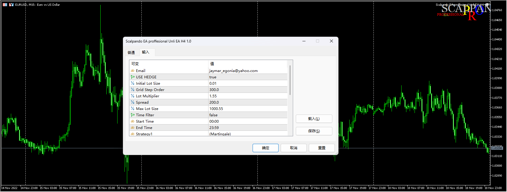 Scalpando EA Professional Unli EA H4 Screenshots