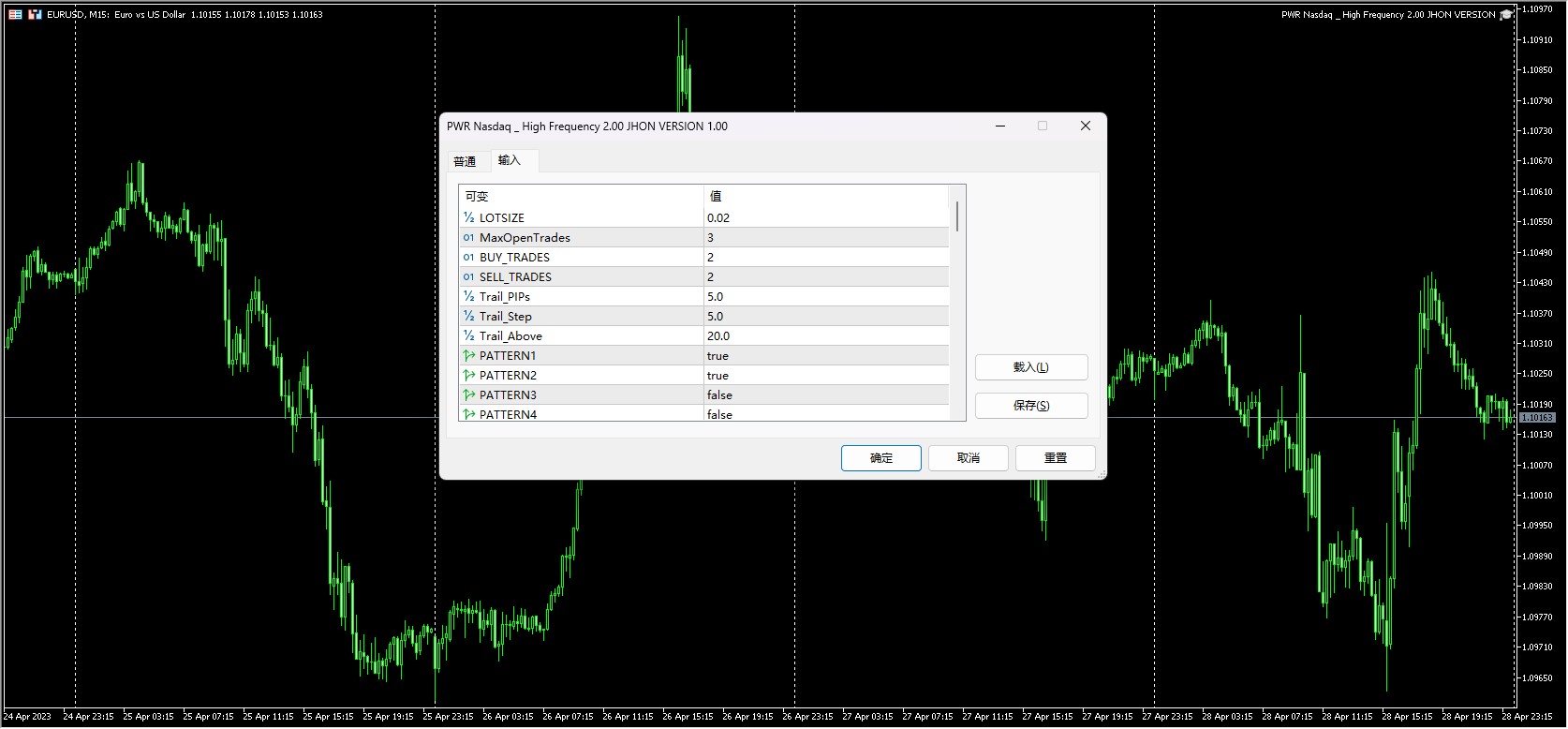PWR Metatrader 5 – High Frequency (ForexHub Public) Screenshot