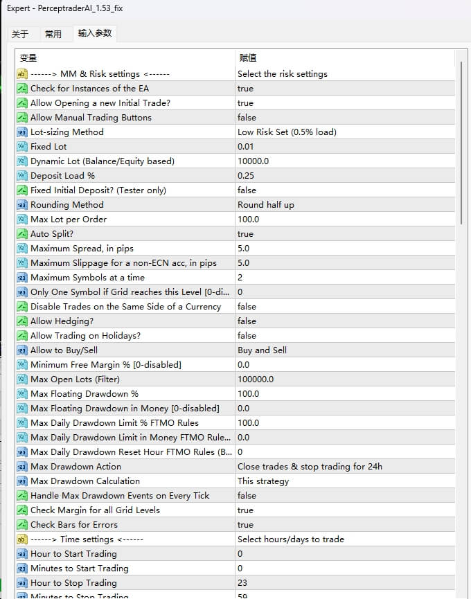 PerceptraderAI_1.53_fix screenshot