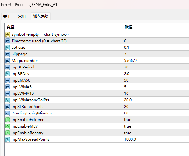Precision_BBMA_Entry_V1 screenshot