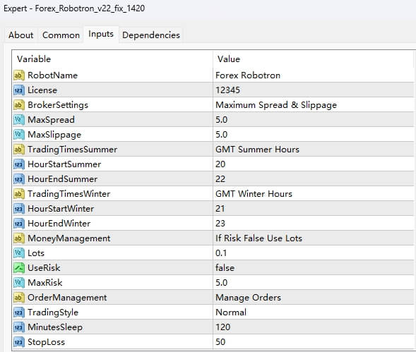 Forex_Robotron_v22_fix_1420 screenshot