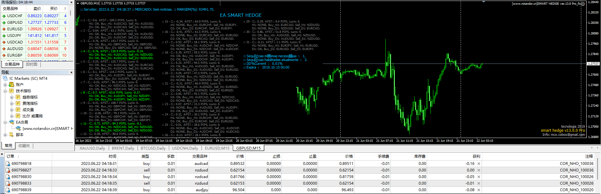 SMART HEDGE version 13.0 Pro_fix screenshots