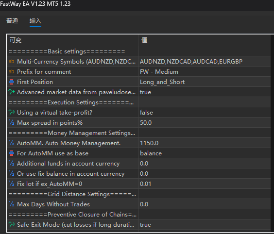 FastWay EA V1.23 MT5 screenshots