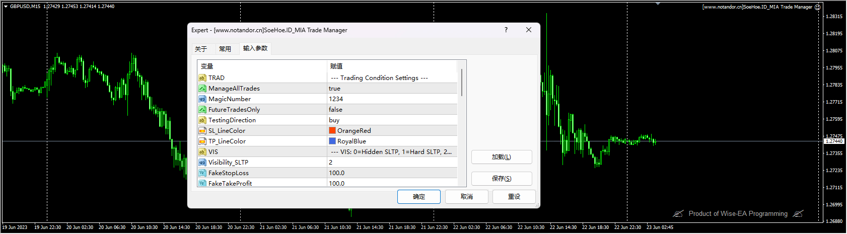 SoeHoe.ID_MIA Trading Manager Screenshot