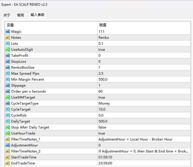 EA Scalp Brick v2.3 screenshots