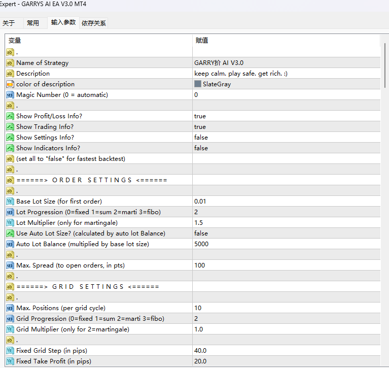 GARRYS AI EA V3.0 MT4 screenshots