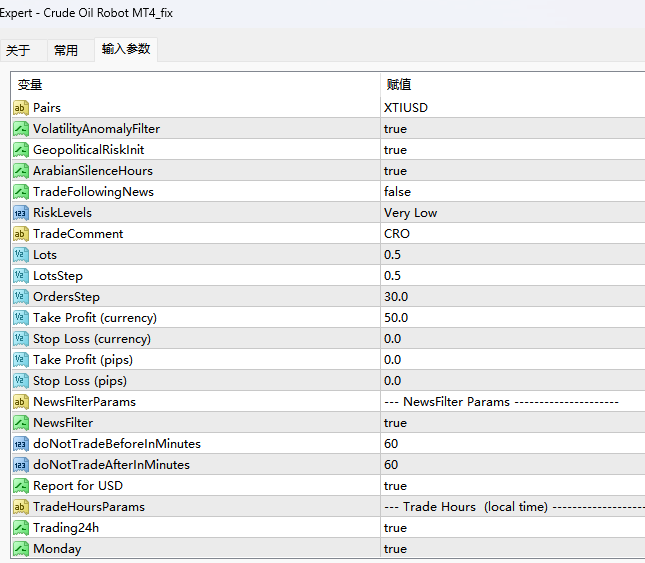 Crude oil robot MT4_fix screenshot