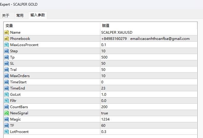 Scalper gold screenshot