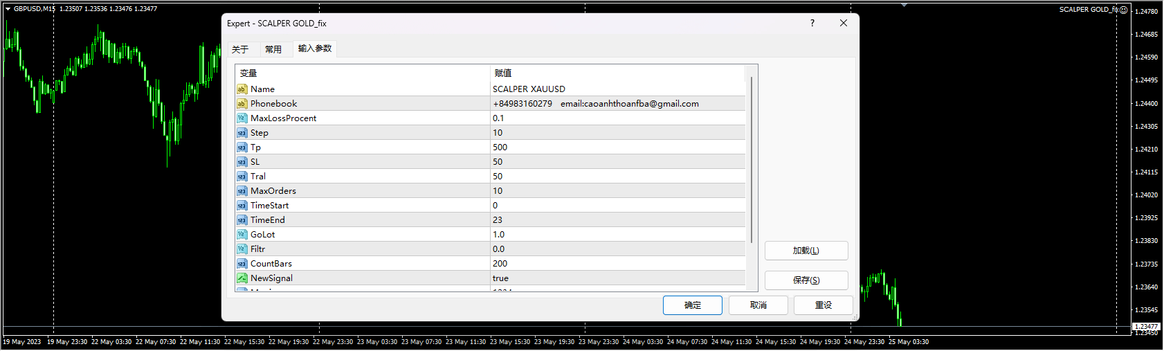SCALPER GOLD_fix screenshot