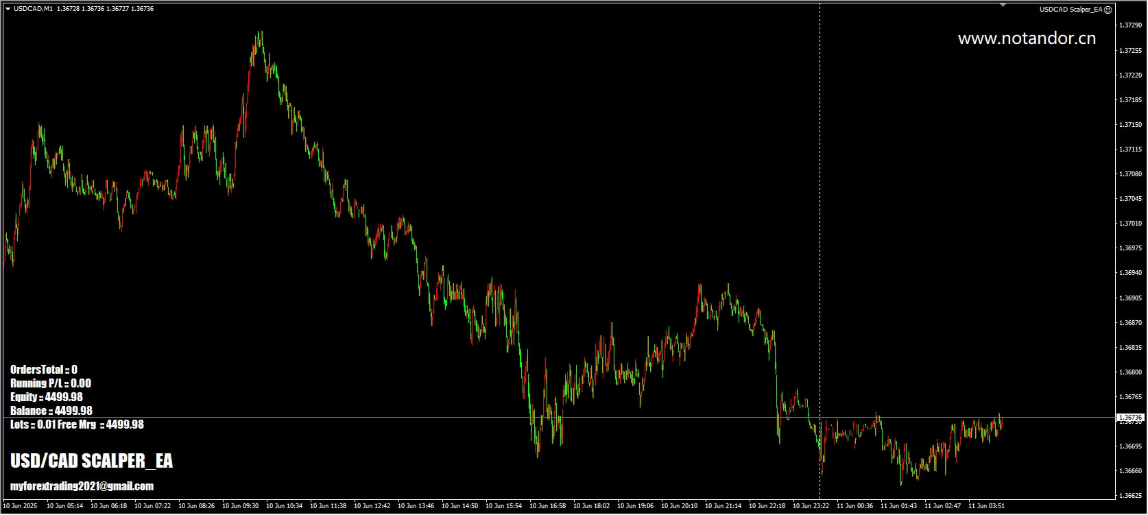 US dollar Canadian dollar scalper_EA screenshot