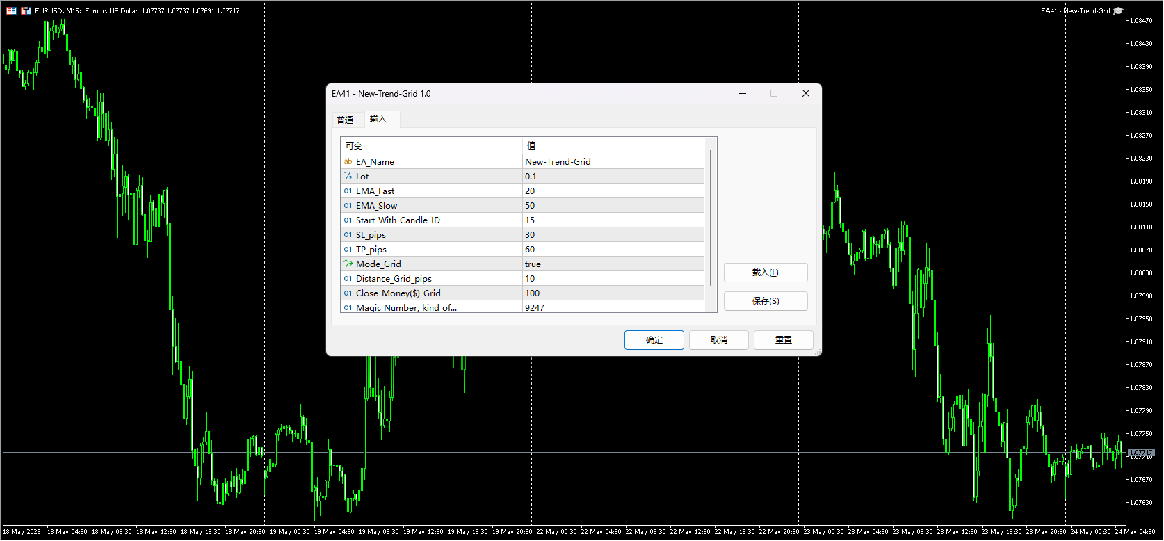 EA41 – New Trend Grid Screenshot