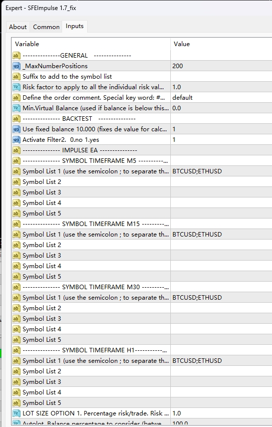 SFE Pulse 1.7 screenshots