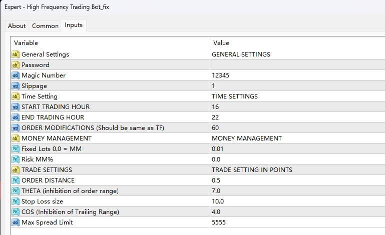 High frequency trading robot_fix screenshot