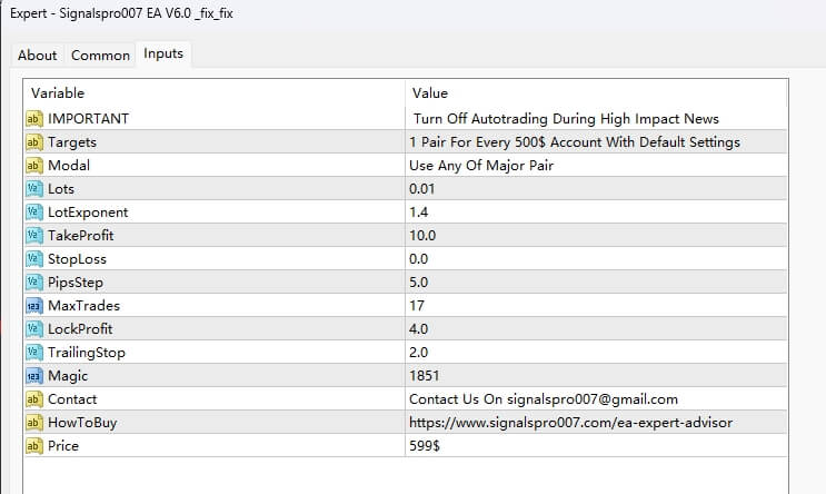 Signalspro007 EA V6.0 _fix_fix screenshot