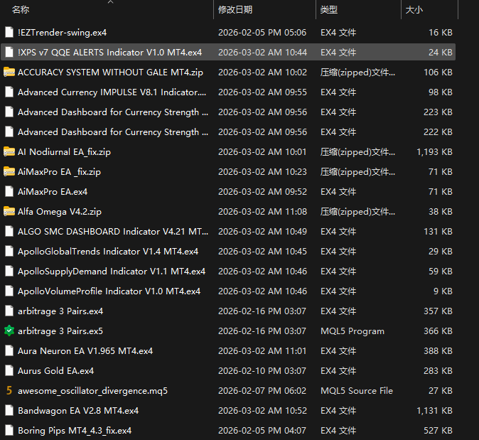 !EZTrender-swing / !XPS v7 QQE ALERTS Indicator V1.0 MT4 / ACCURACY SYSTEM WITHOUT GALE MT4 and other 4 EA collection [2026-03-02] Screenshots