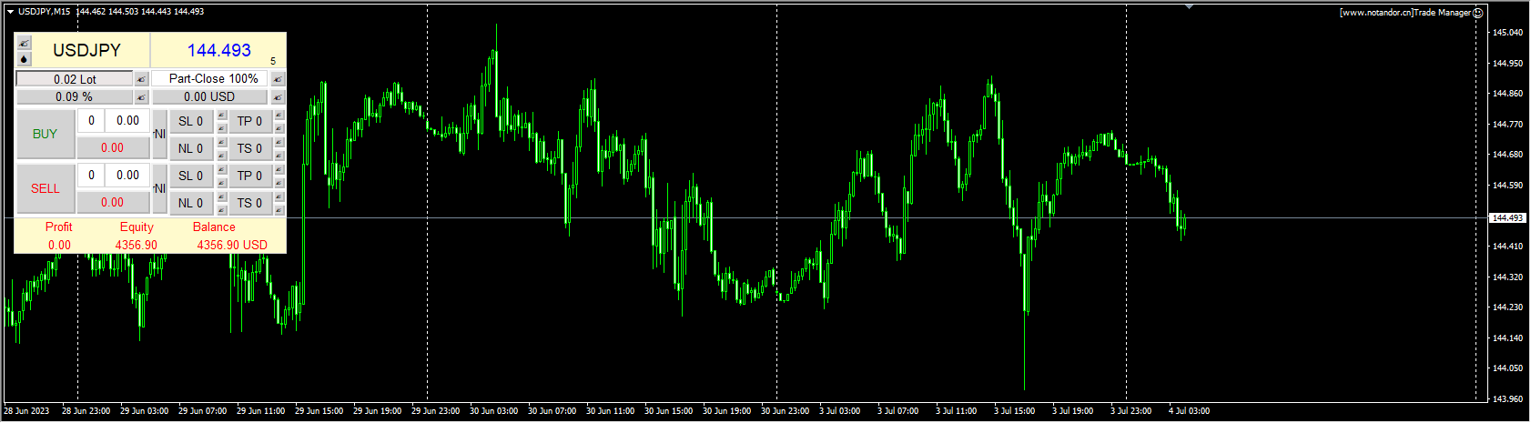Trade manager screenshot