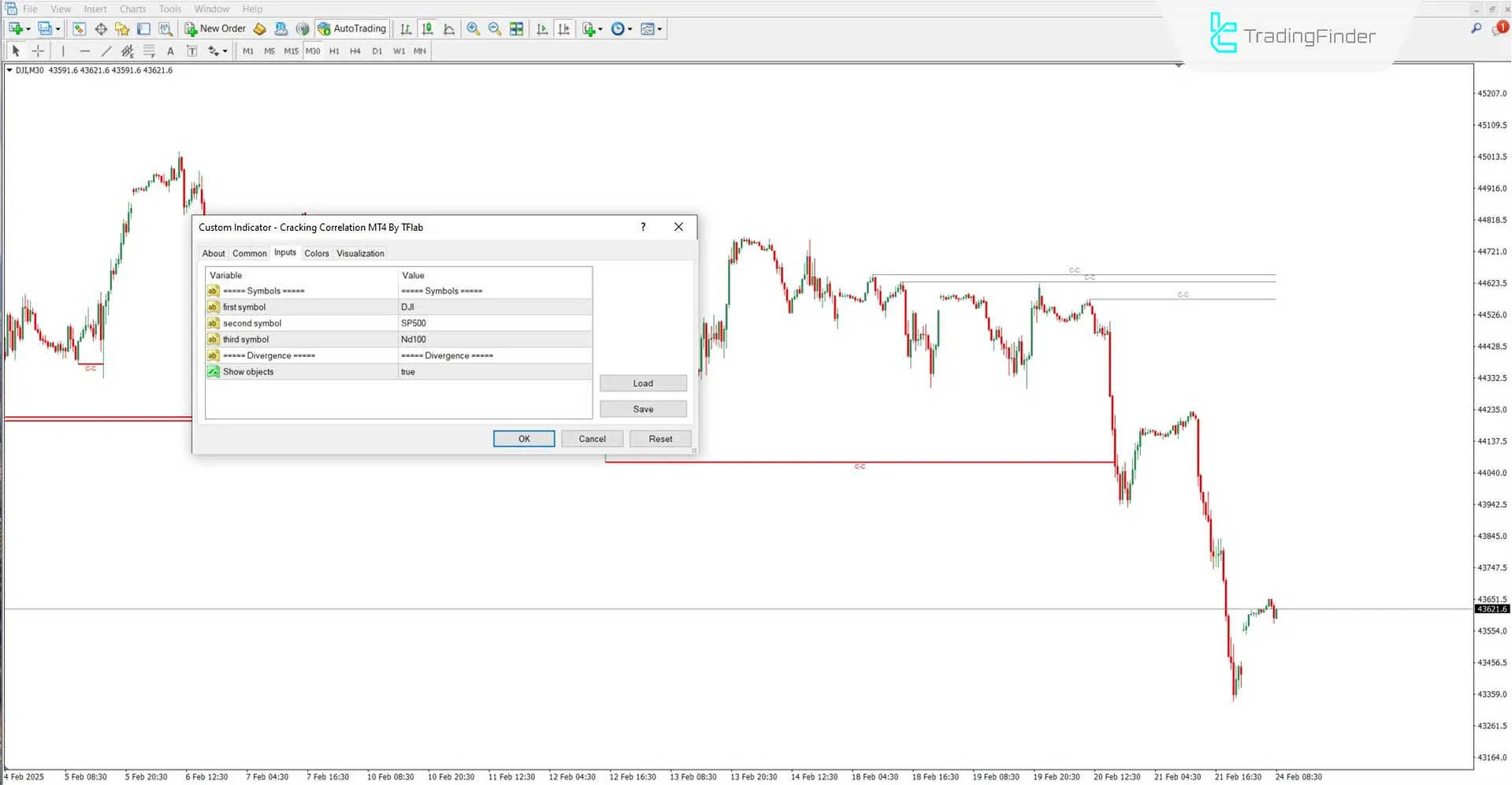 Cracking Correlation Settings Panel