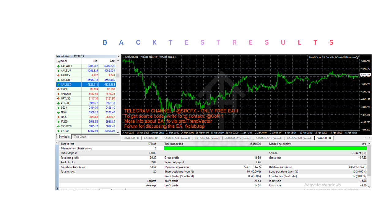 Trend Vector EA V1.0 MT4 Trend Vector EA V1.0 MT4