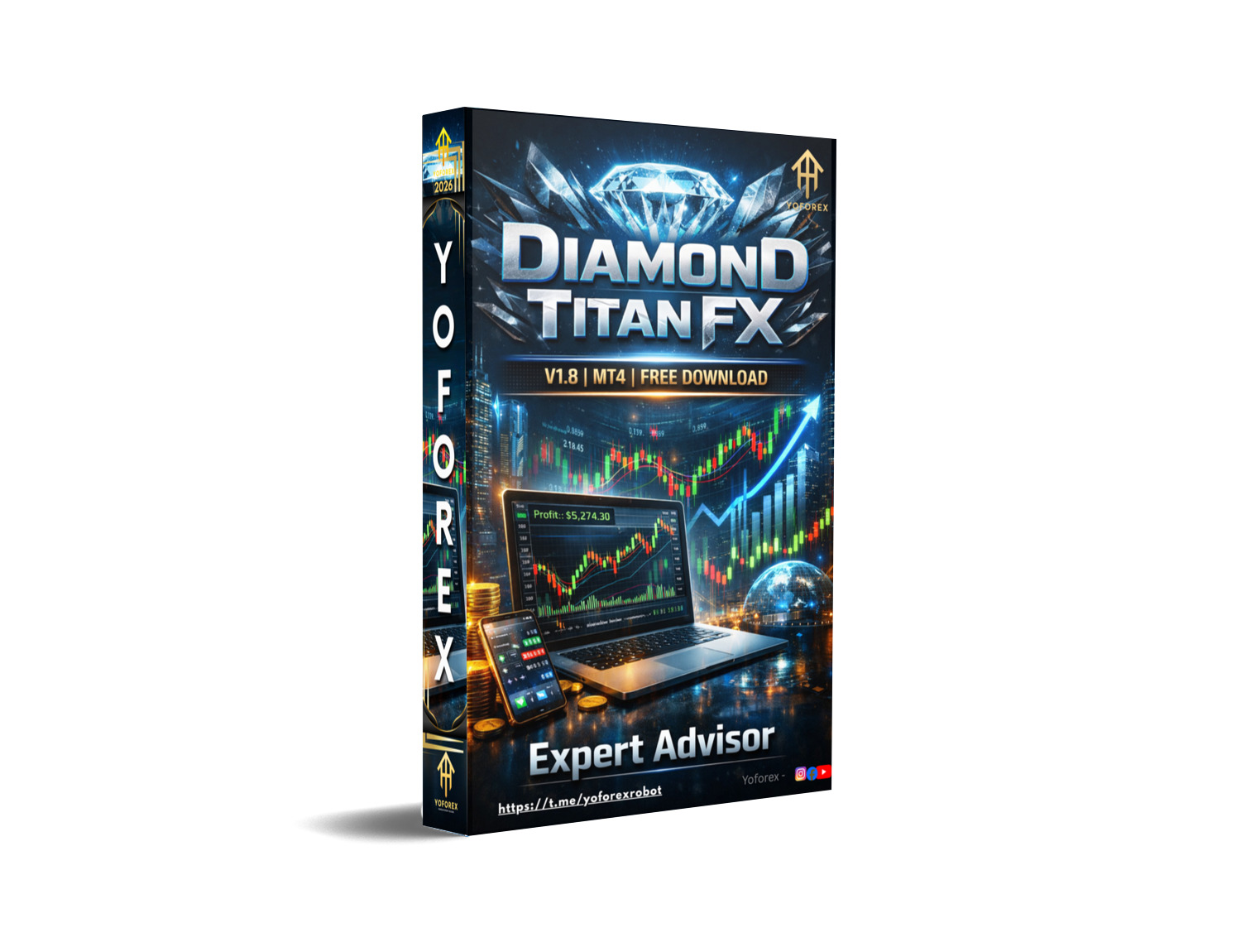 Diamond Titan FX EA V1.8 MT4 Diamond Titan FX EA V1.8 MT4